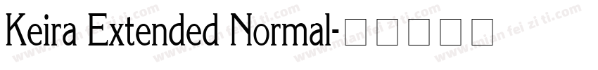 Keira Extended Normal字体转换